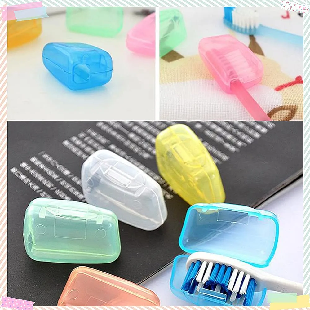 20 Pcs Portable Toothbrush Head Cover Case for Travel Hiking Camping Toothbrush Box Brush Cap Case for Home Travel Outdoor Camping Hiking Business Trip