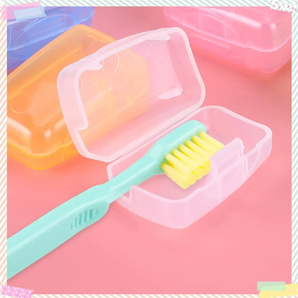 20 Pcs Portable Toothbrush Head Cover Case for Travel Hiking Camping Toothbrush Box Brush Cap Case for Home Travel Outdoor Camping Hiking Business Trip
