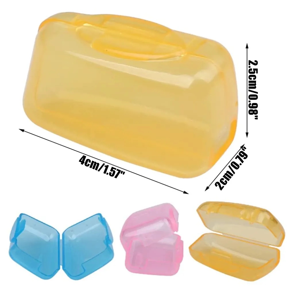 20 Pcs Portable Toothbrush Head Cover Case for Travel Hiking Camping Toothbrush Box Brush Cap Case for Home Travel Outdoor Camping Hiking Business Trip