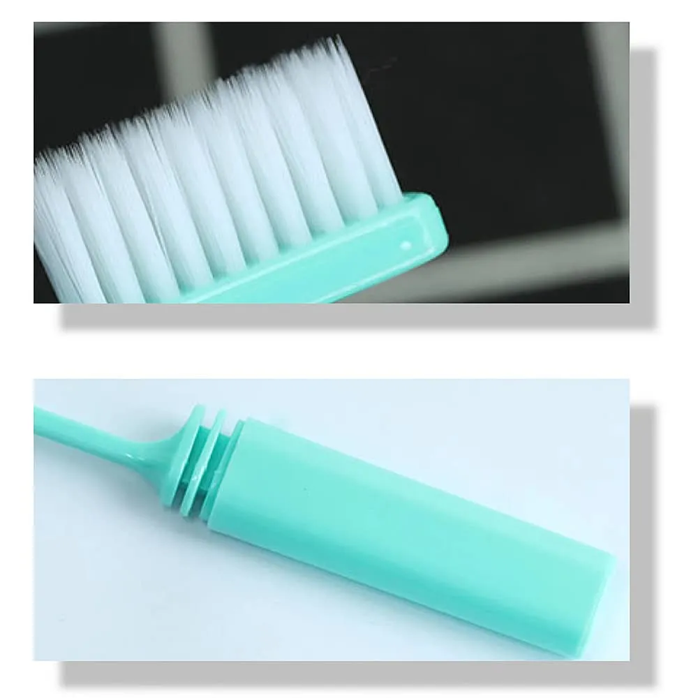 3 Pieces Folding Travel Toothbrush Portable Toothbrush Mini Portable Folding Soft Toothbrush for Camping Hiking and Backpacking