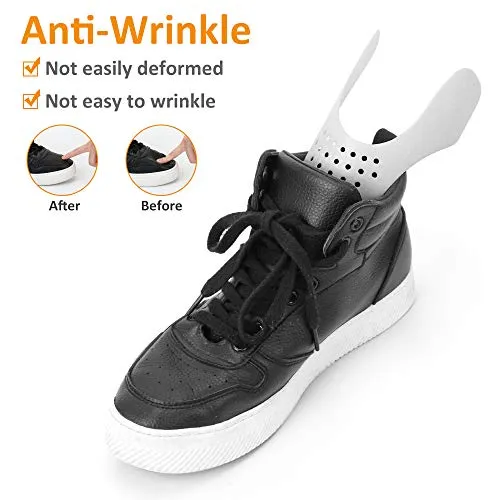 4 Pairs Shoe Crease Protectors for Air Force Shoes, Anti-Wrinkle Shoe Crease Guard for Sneaker and Casual Shoes, Anti Crease Shoe Protectors for Men's 7-12/ Women's 5-8
