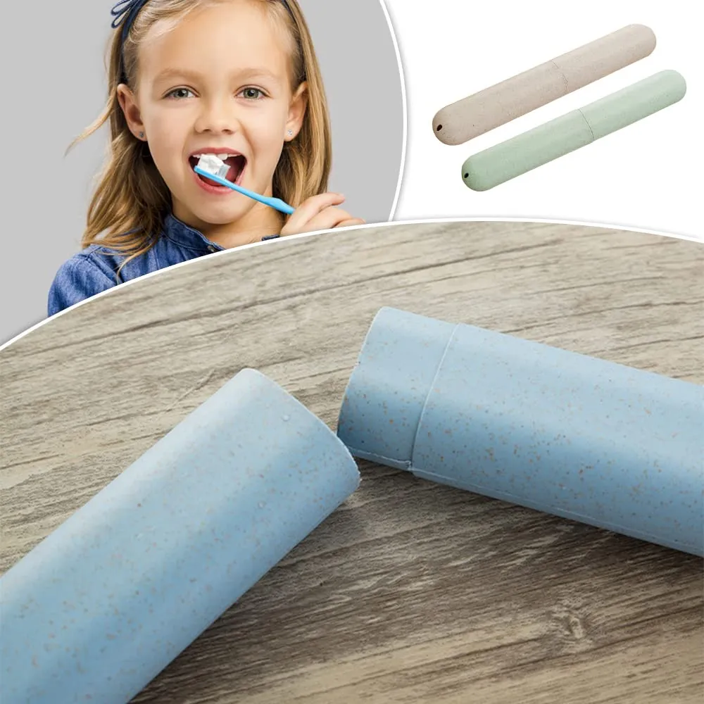 4 Pcs Toothbrush Storage Cases Portable Travel Toothbrush Cases Reusable Toothbrush Boxes for Holidays Hiking Camping Business Trip