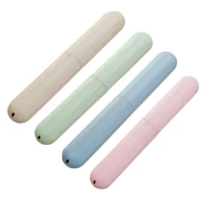 4 Pcs Toothbrush Storage Cases Portable Travel Toothbrush Cases Reusable Toothbrush Boxes for Holidays Hiking Camping Business Trip