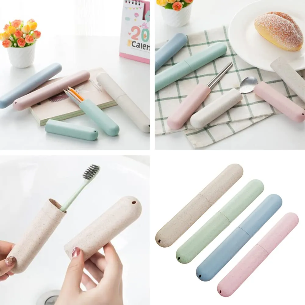 4 Pcs Toothbrush Storage Cases Portable Travel Toothbrush Cases Reusable Toothbrush Boxes for Holidays Hiking Camping Business Trip