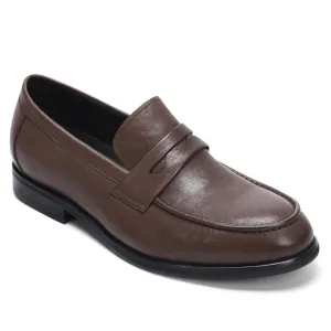 6 CM/2.36 Inches CMR CHAMARIPA Men's Shell Cordovan Height Increasing Loafers – Brown