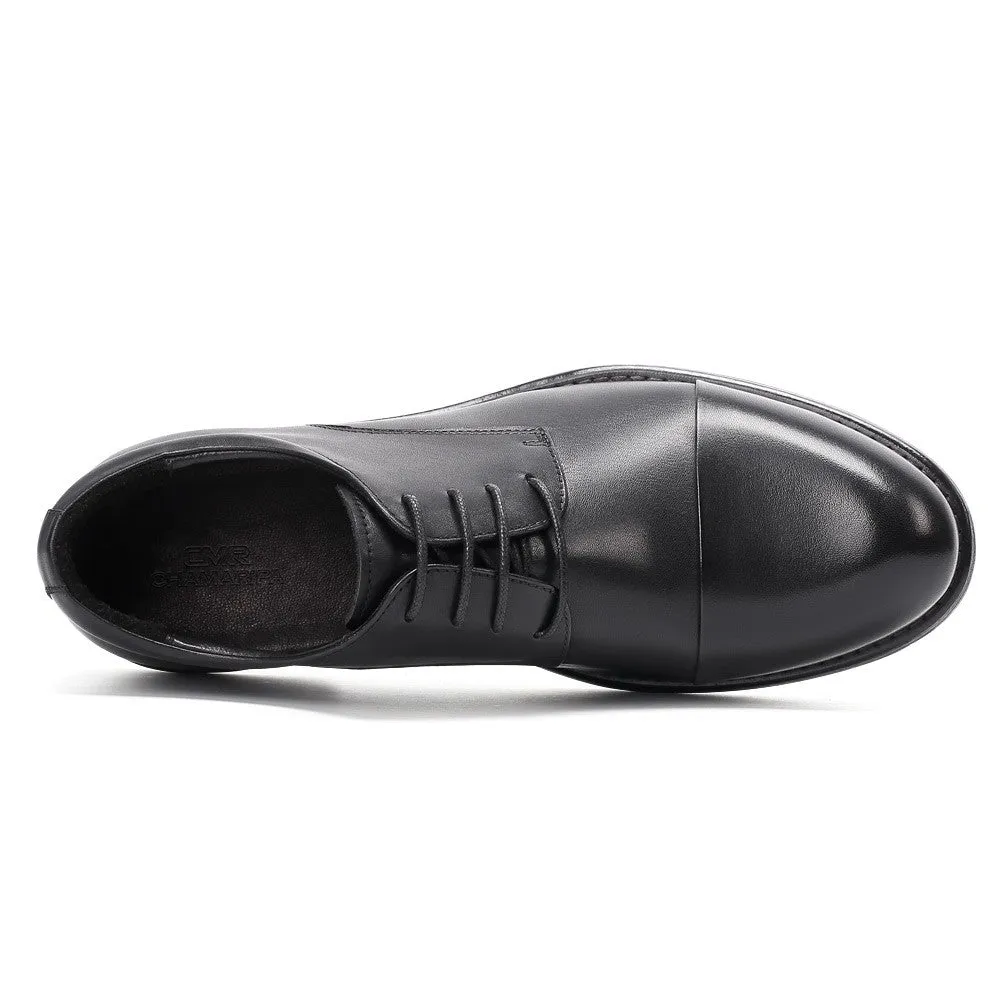 7 CM/2.76 Inches CMR CHAMARIPA Men's Shell Cordovan Elevator Derby Shoes – Goodyear Welted Construction