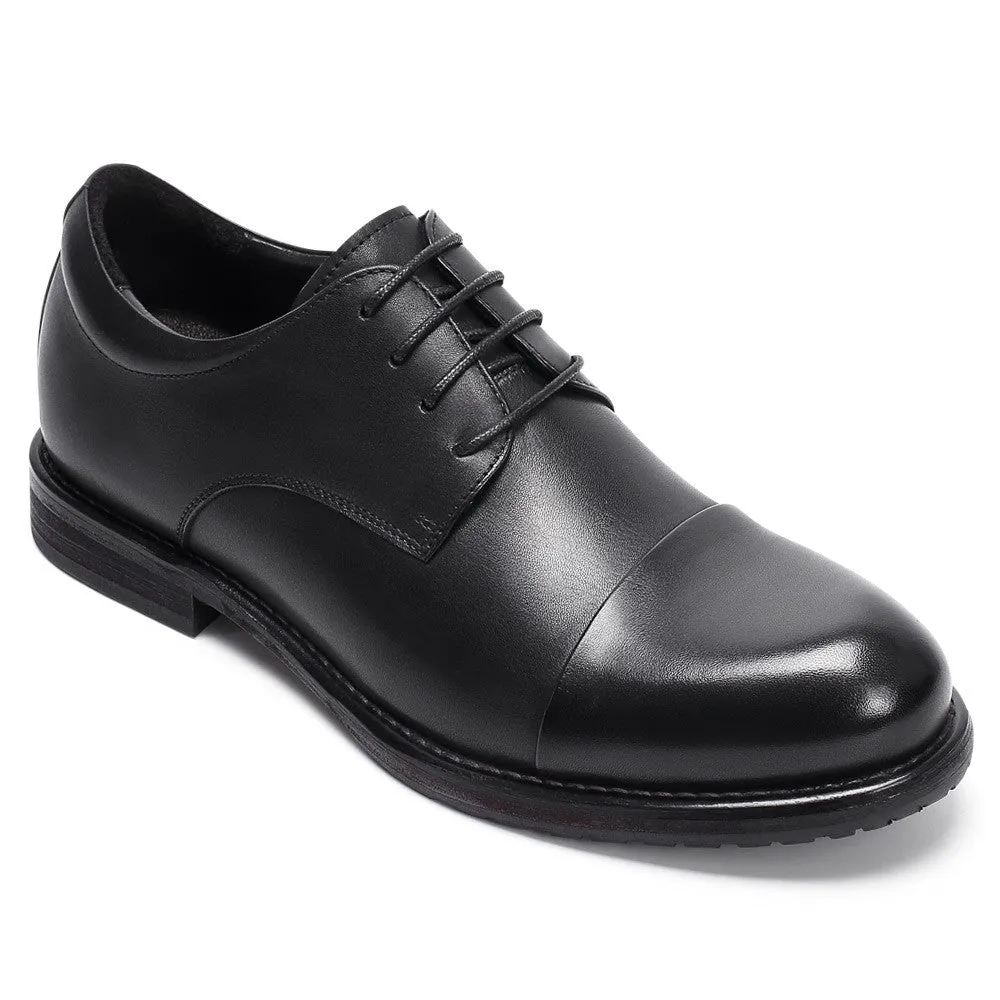7 CM/2.76 Inches CMR CHAMARIPA Men's Shell Cordovan Elevator Derby Shoes – Goodyear Welted Construction