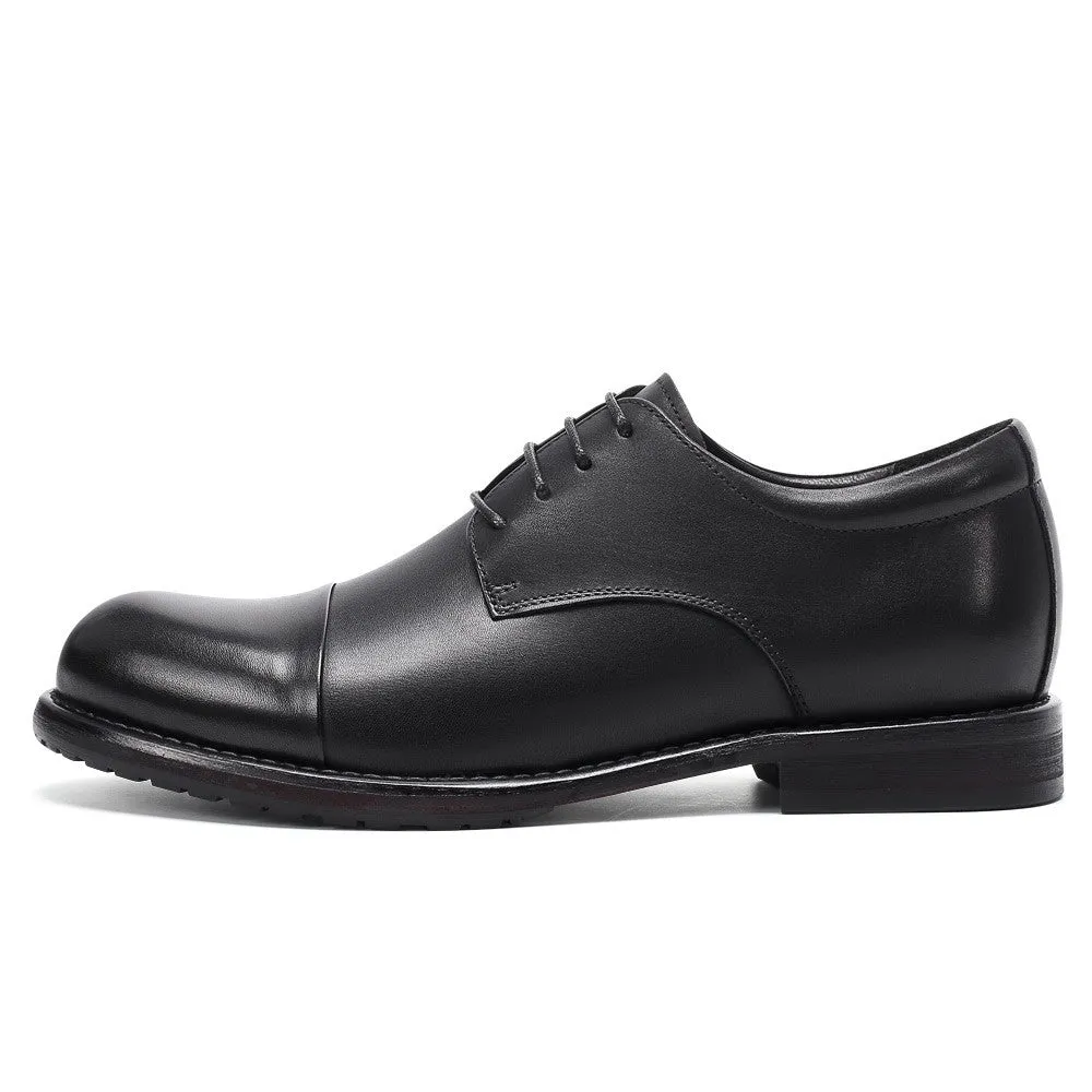 7 CM/2.76 Inches CMR CHAMARIPA Men's Shell Cordovan Elevator Derby Shoes – Goodyear Welted Construction