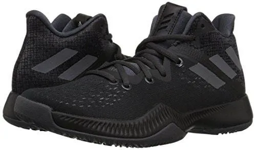 adidas Boys' Mad Bounce J Basketball Shoe Utility Black/Grey, 3.5 M US Big Kid