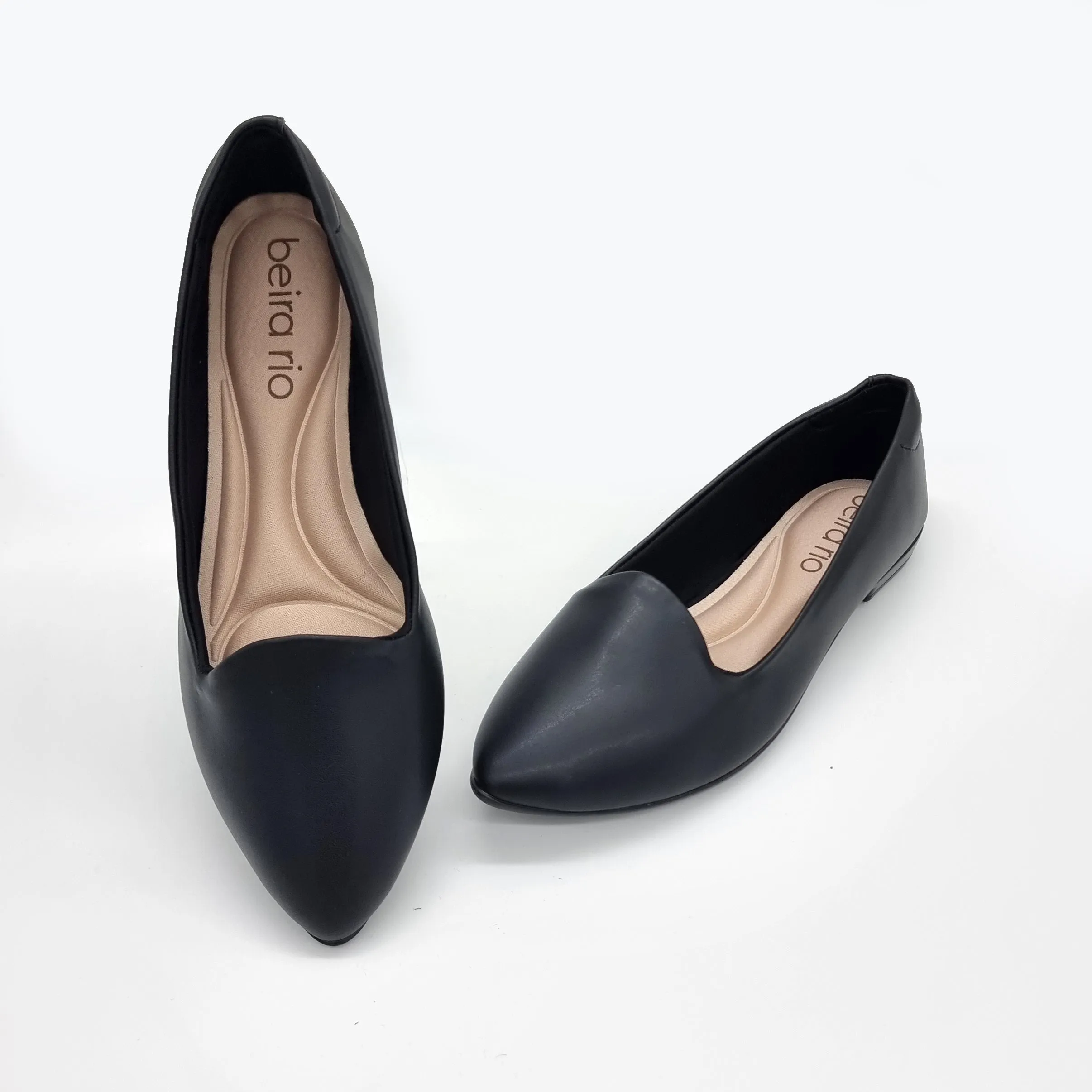 Beira Rio 4136-394 Flat Loafer in Black Napa