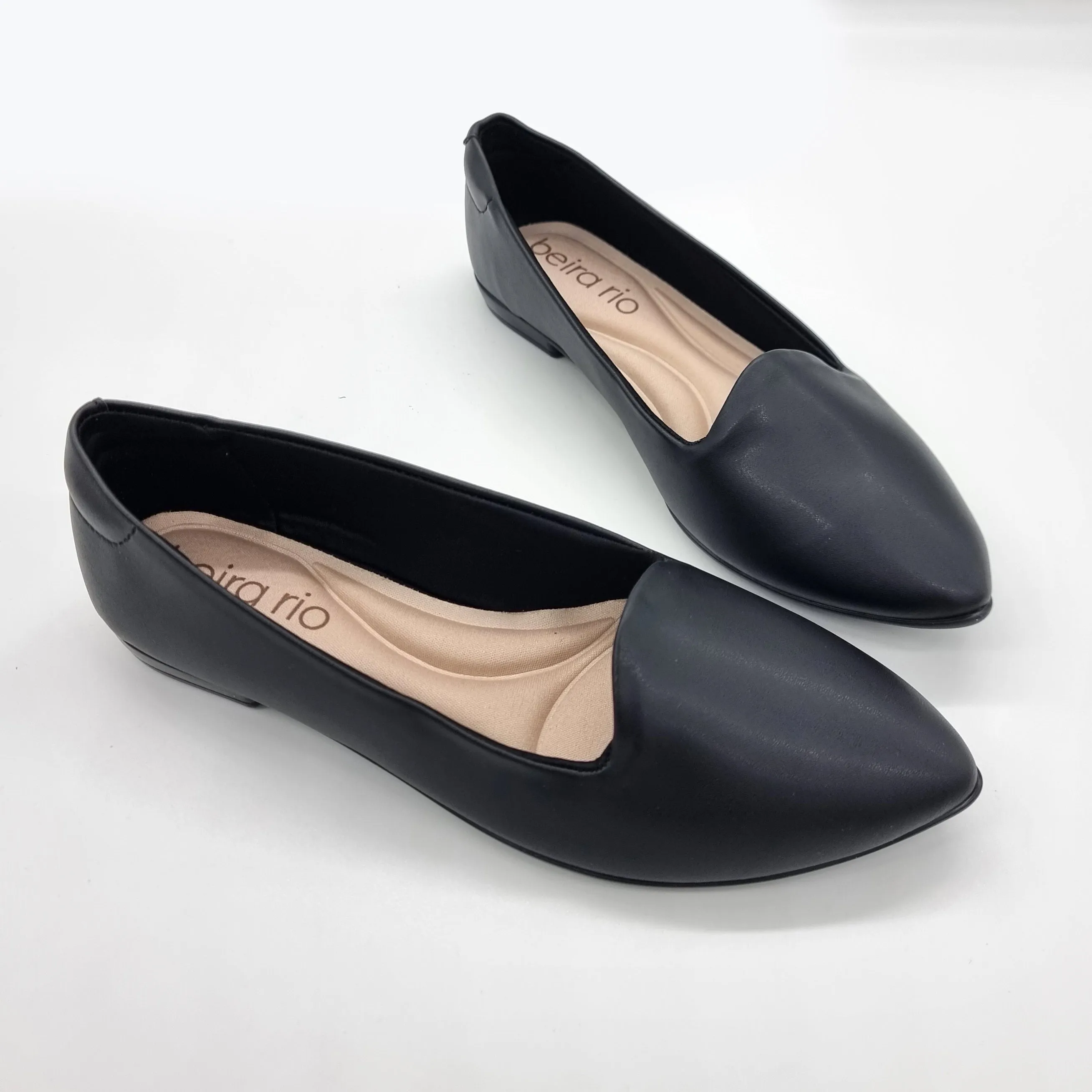 Beira Rio 4136-394 Flat Loafer in Black Napa