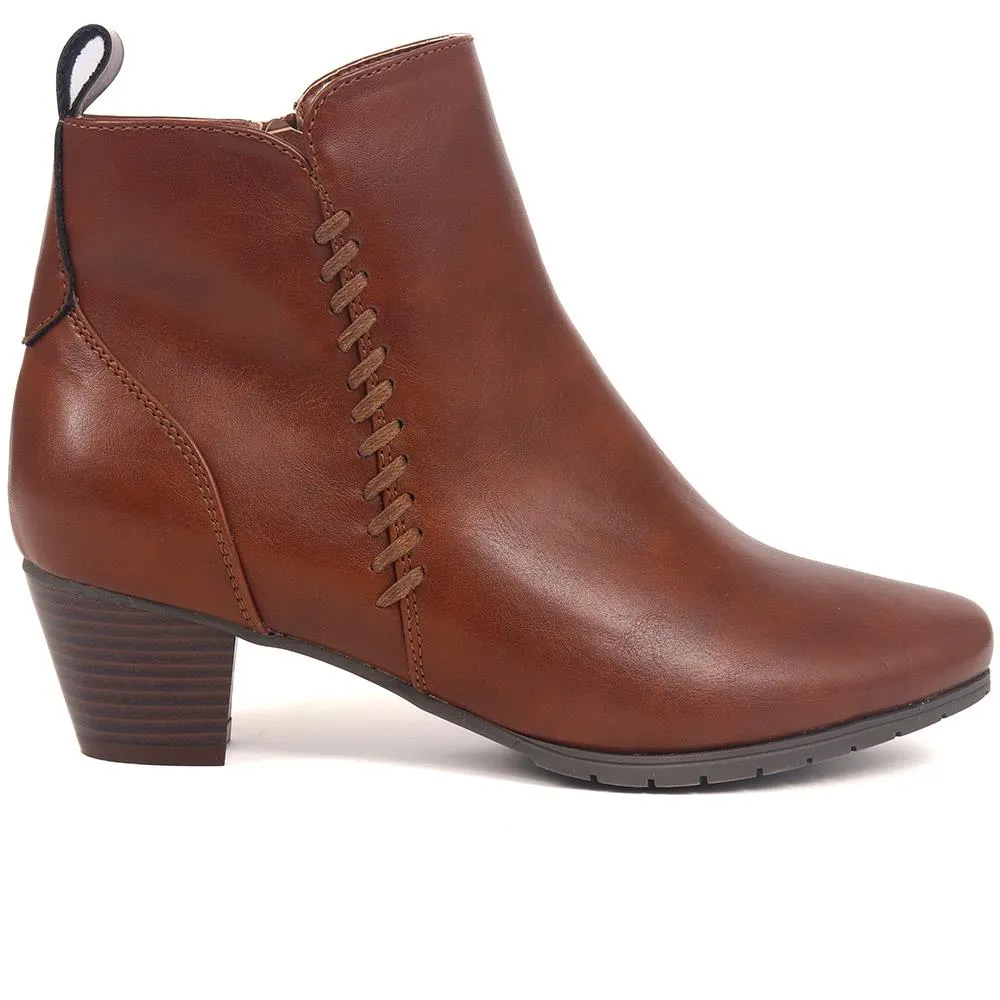Block-Heeled Ankle Boots - WBINS40007 / 326 096
