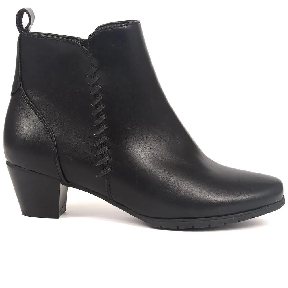 Block-Heeled Ankle Boots - WBINS40007 / 326 096