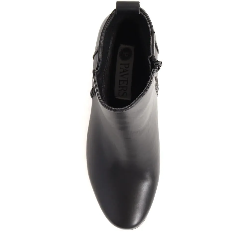 Block-Heeled Ankle Boots - WBINS40007 / 326 096