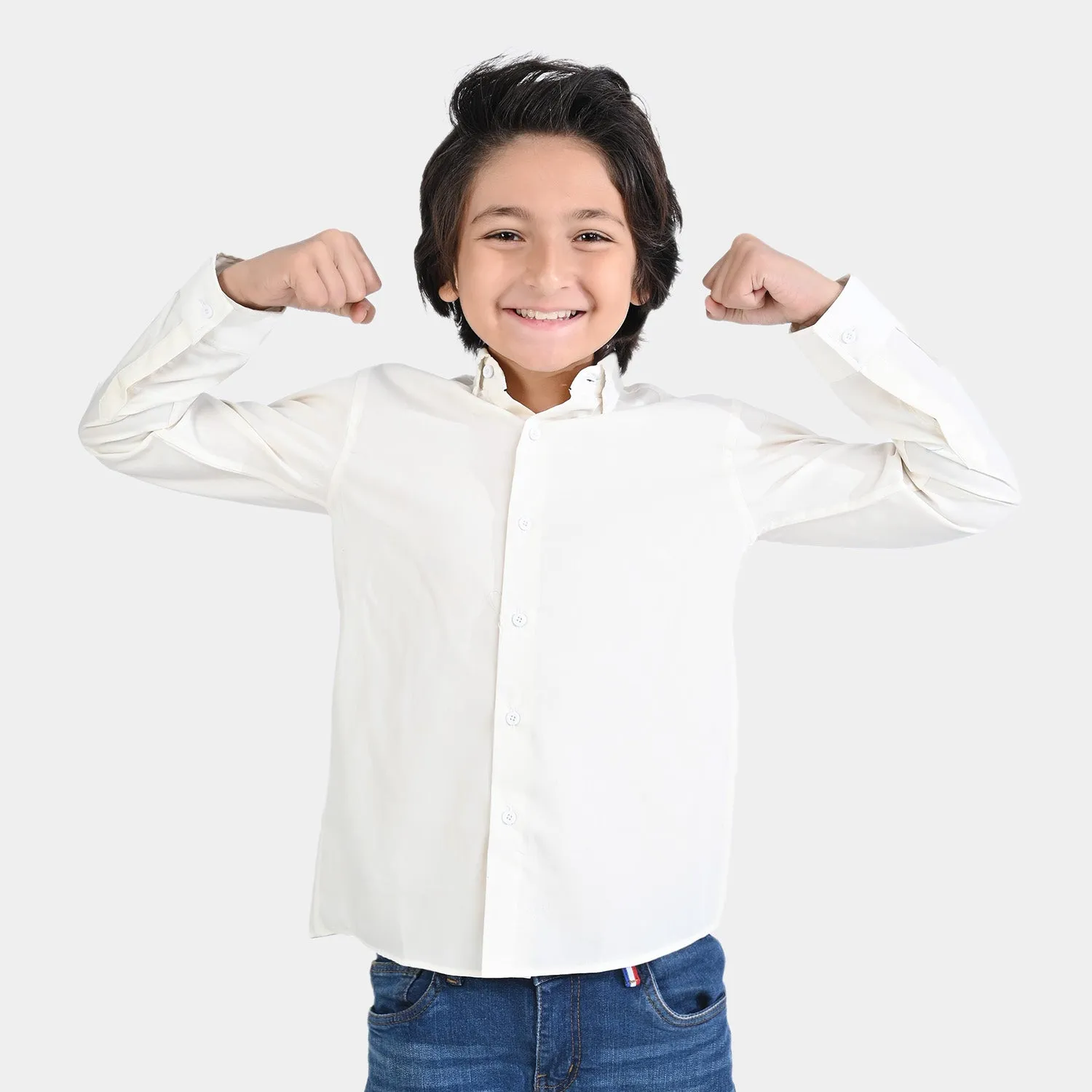 Boys Oxford Formal Shirt -White