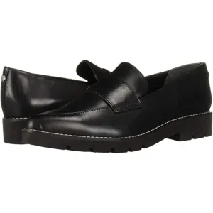 Draco Black Calf Leather Franco Sarto Loafer Flats