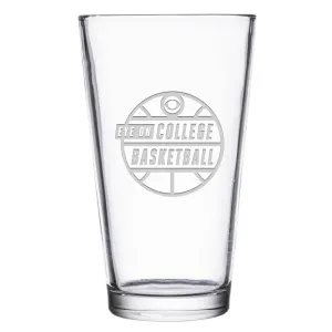 Eye on College Basketball Podcast Logo Laser Engraved Pint Glass