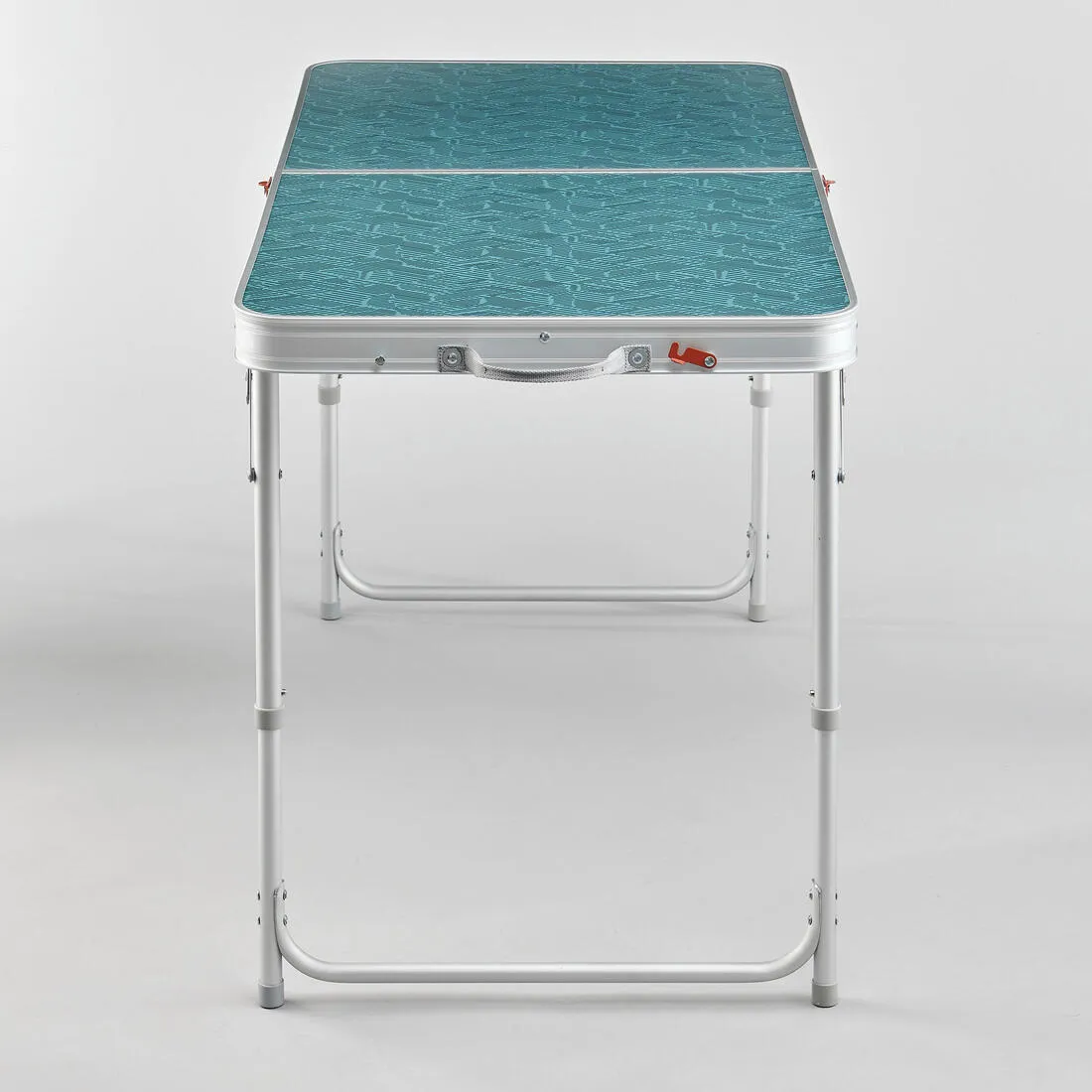 FOLDING CAMPING TABLE - 4 STOOLS - 4 TO 6 PEOPLE - Blue