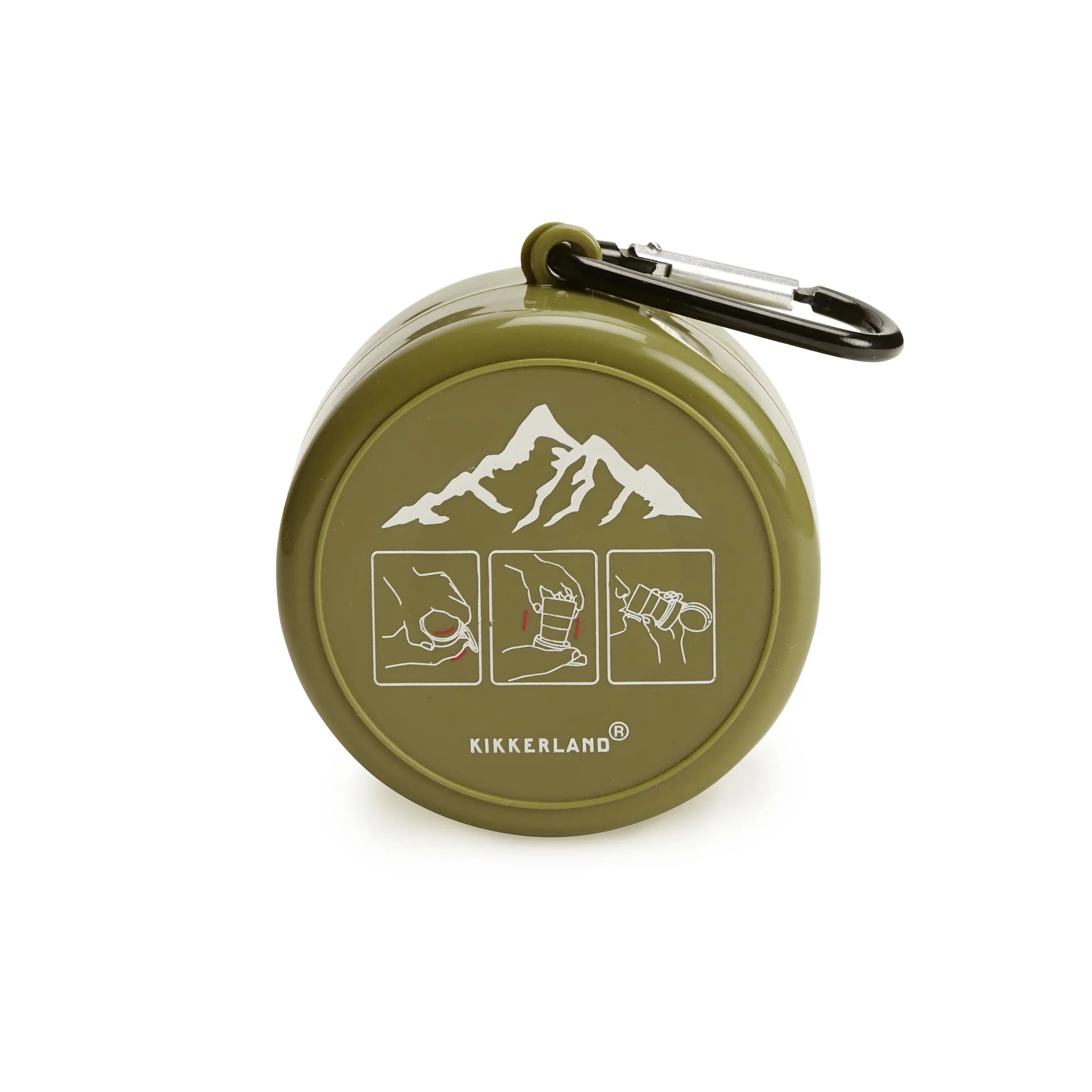 Kikkerland Collapsible Tumbler with Pill Compartment