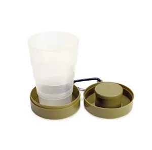 Kikkerland Collapsible Tumbler with Pill Compartment