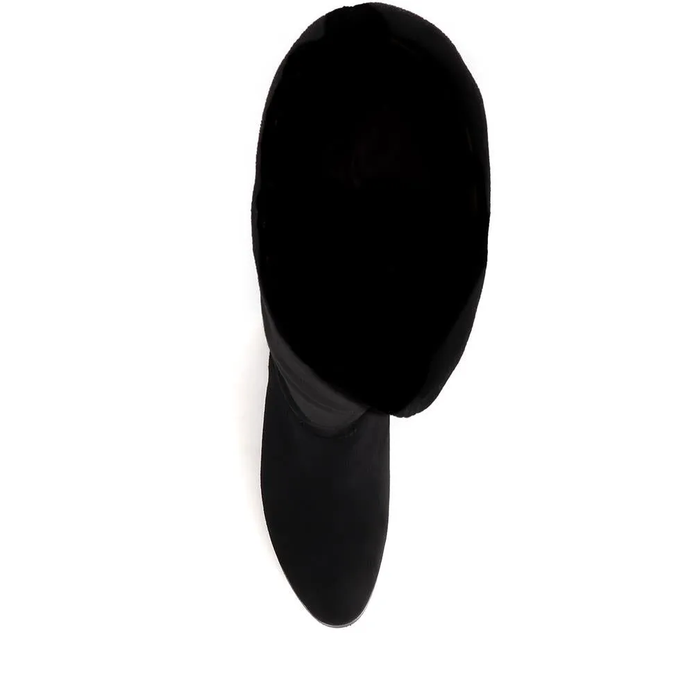 Knee-Length Heeled Boots - WBINS38074 / 324 480