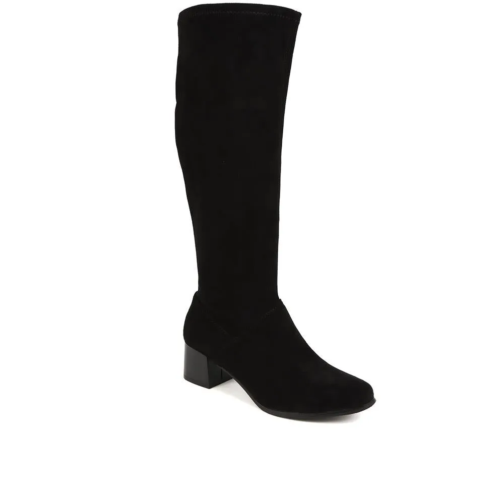 Knee-Length Heeled Boots - WBINS38074 / 324 480