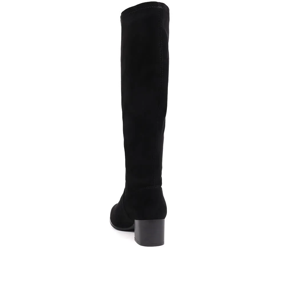 Knee-Length Heeled Boots - WBINS38074 / 324 480