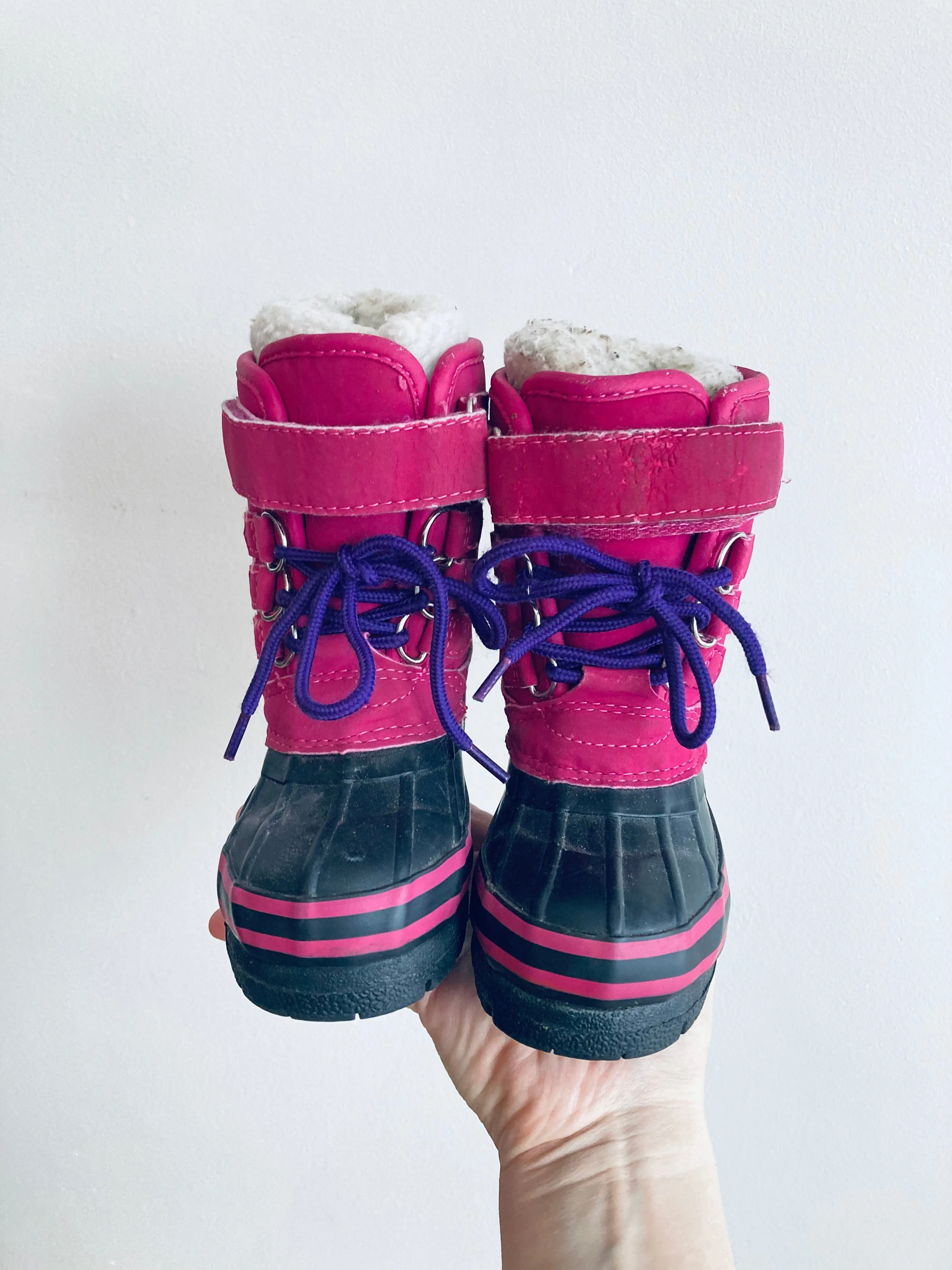 Lace Up  & Velcro Boots // 6 Toddler