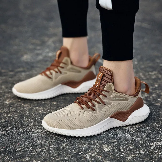 Men Vulcanize Shoes Lightweight Breathable Flats Men Trainers Sneakers