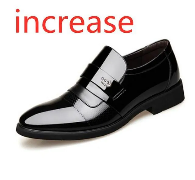Men's Classic Patent PU Leather Business Dress Shoes