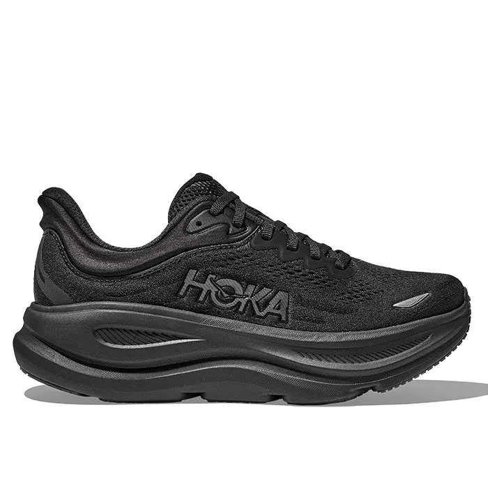 Mens Hoka Bondi 9 in Black/Black