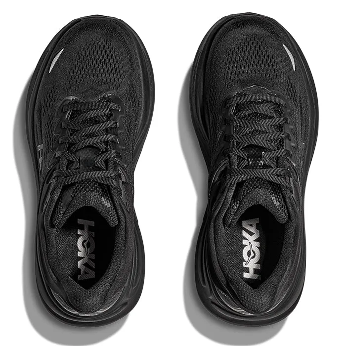 Mens Hoka Bondi 9 in Black/Black