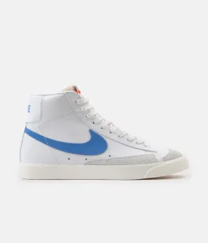 Nike Blazer Mid '77 Vintage Shoes - Pacific Blue / Sail - White