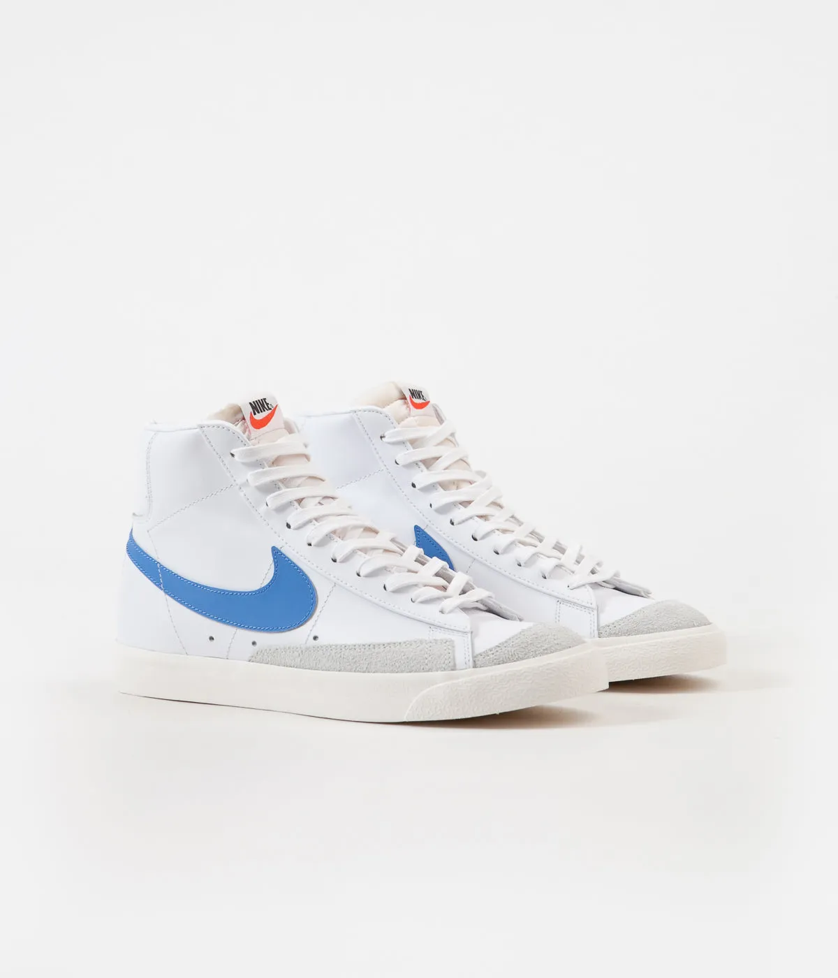 Nike Blazer Mid '77 Vintage Shoes - Pacific Blue / Sail - White