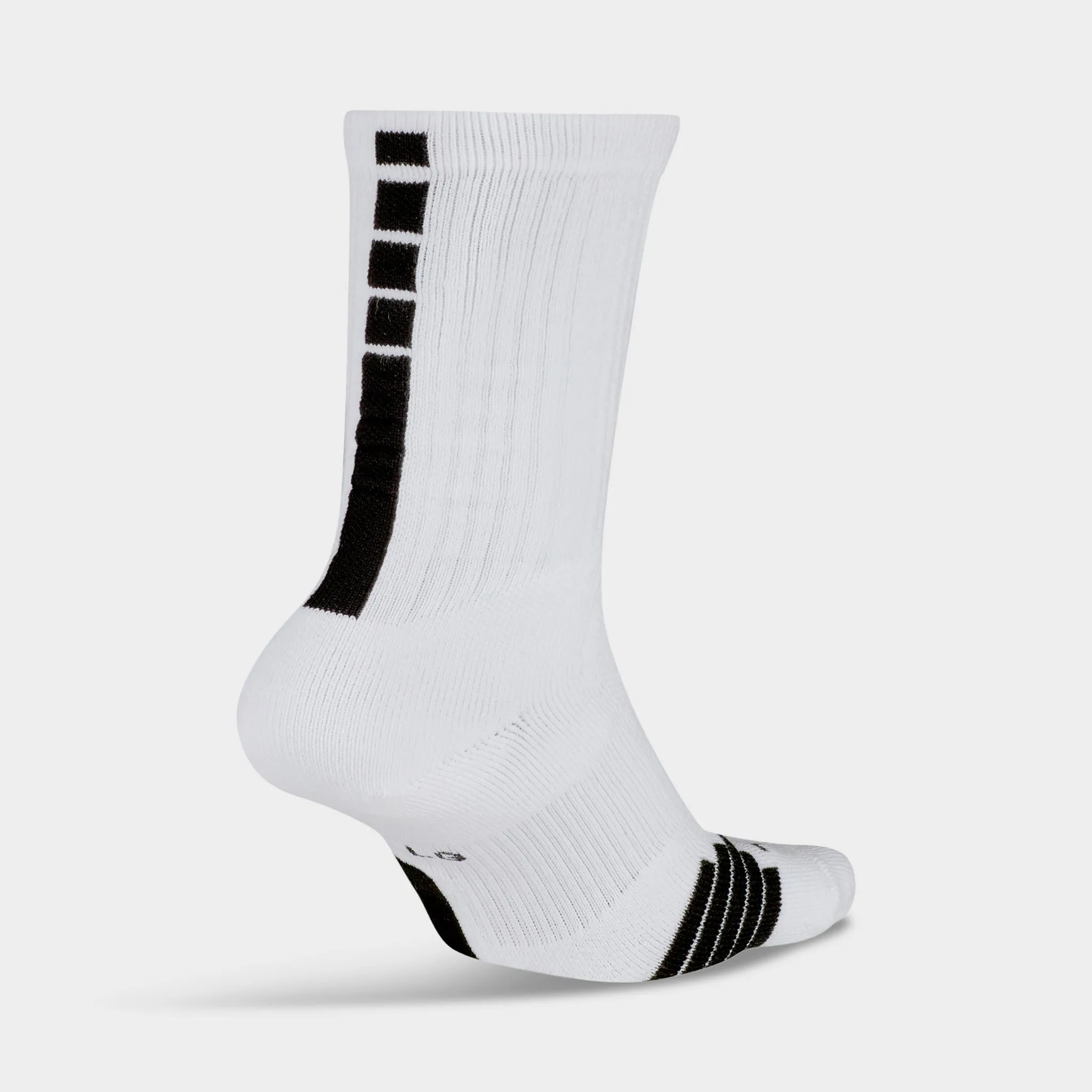 Nike Elite Crew Basketball Socks White / Black - Black