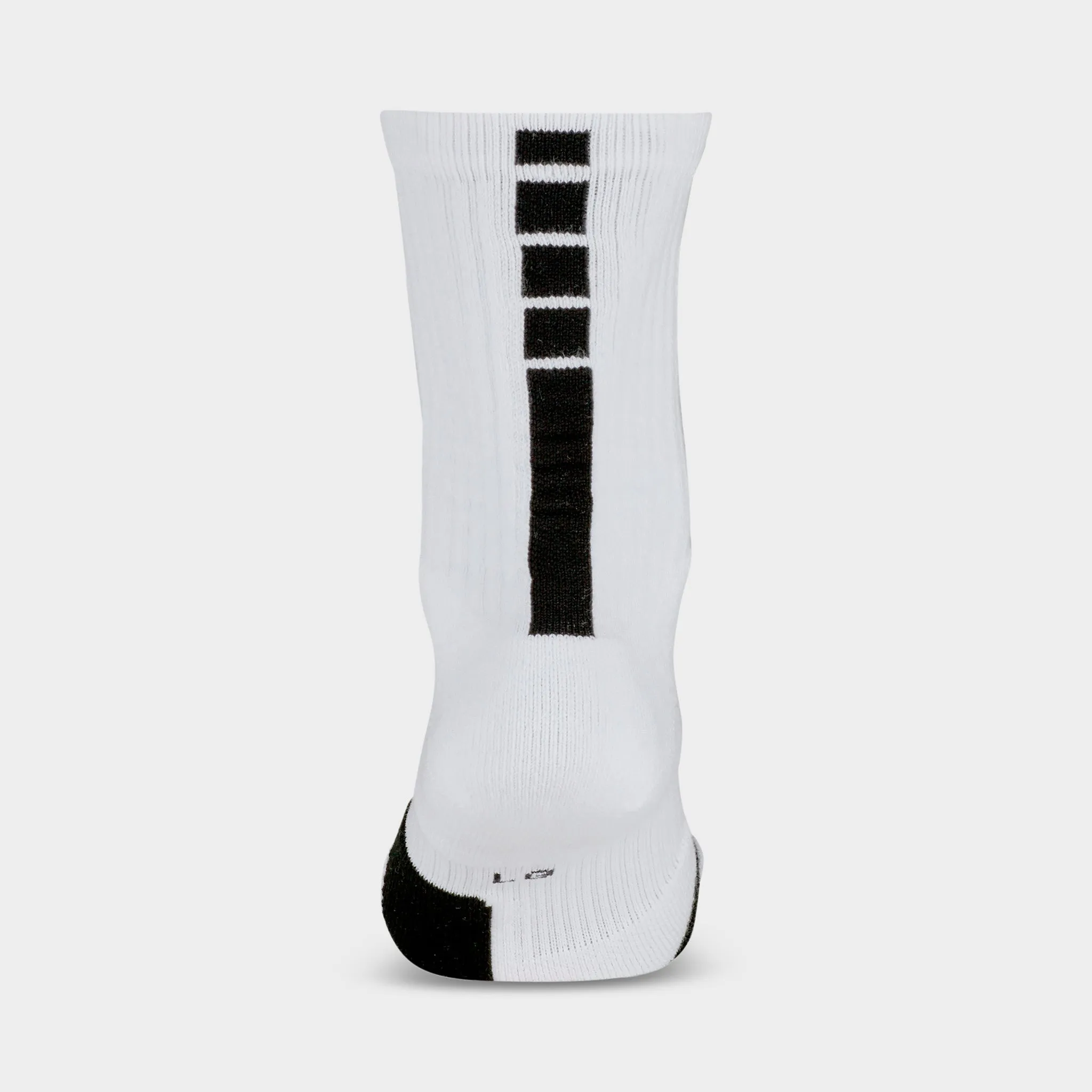 Nike Elite Crew Basketball Socks White / Black - Black