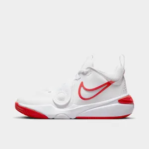 Nike Team Hustle D 11 GS Summit White / Track Red - White