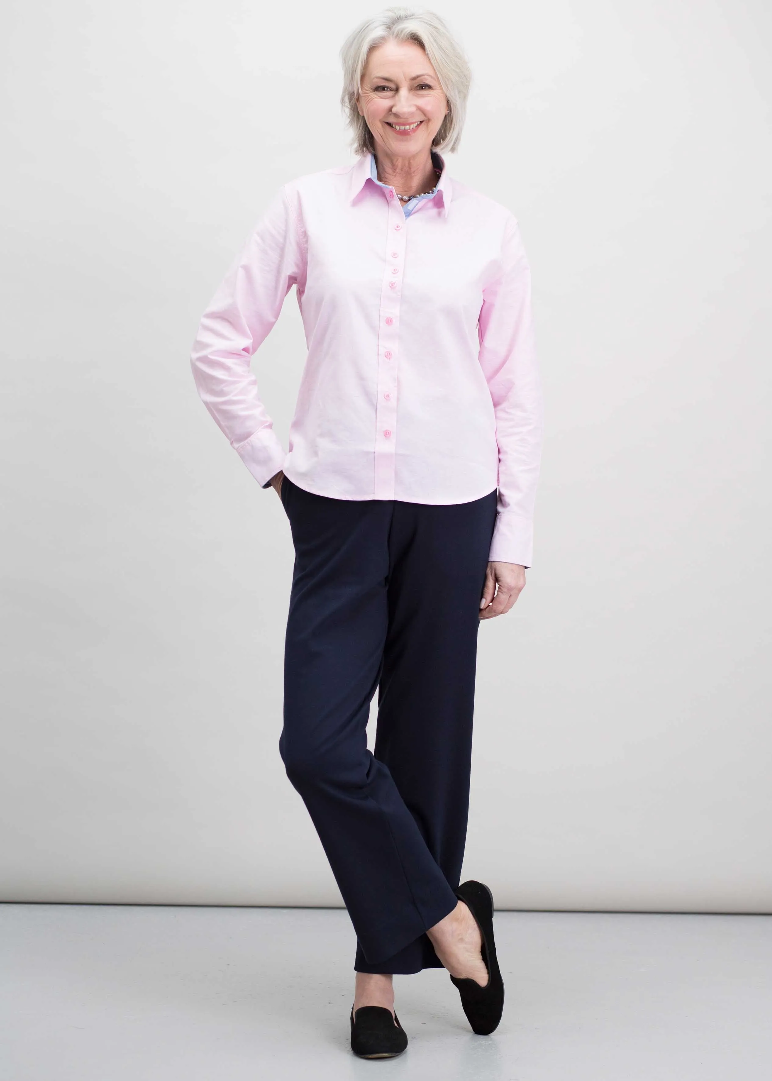 Olivia Cotton Oxford VELCRO® Brand Fastening Shirt