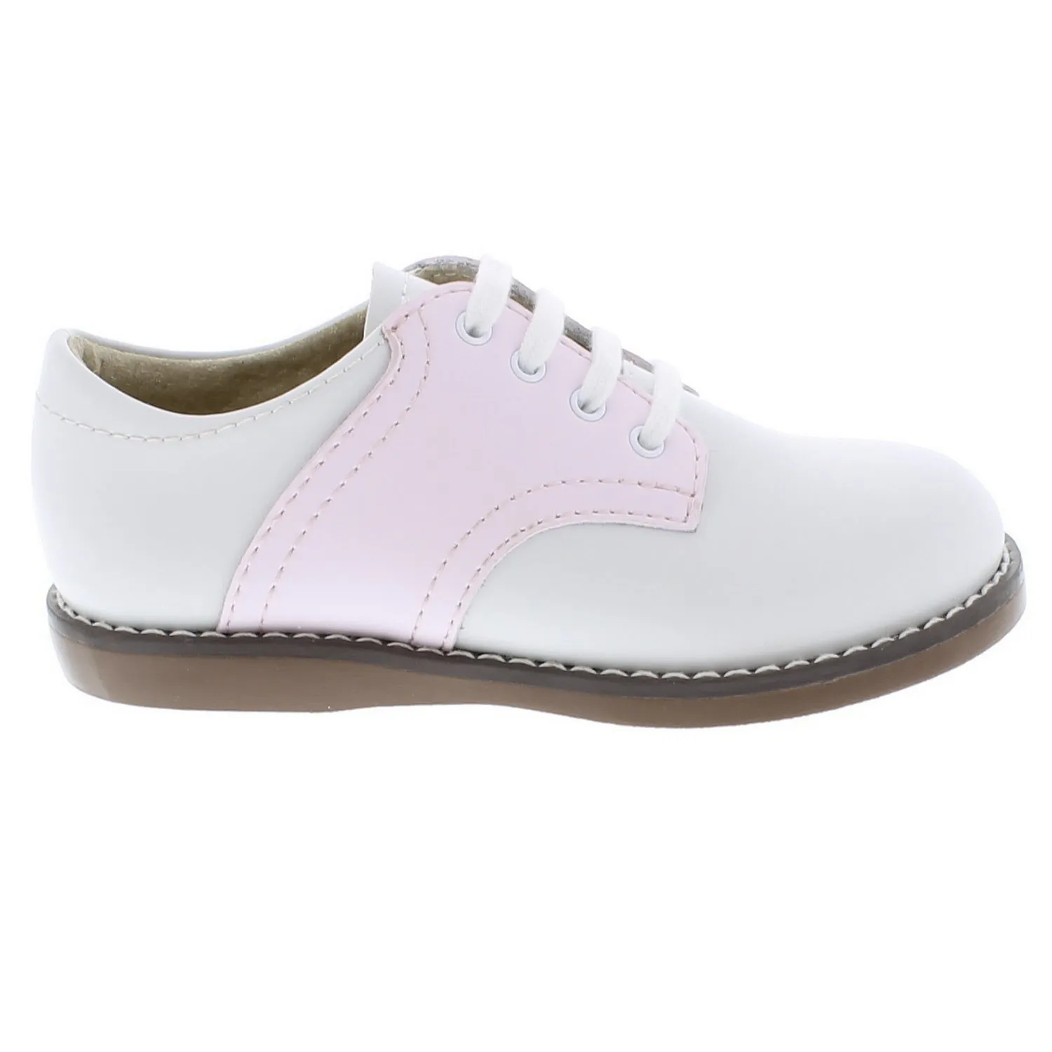 Oxford Saddle Shoes - White/Pink