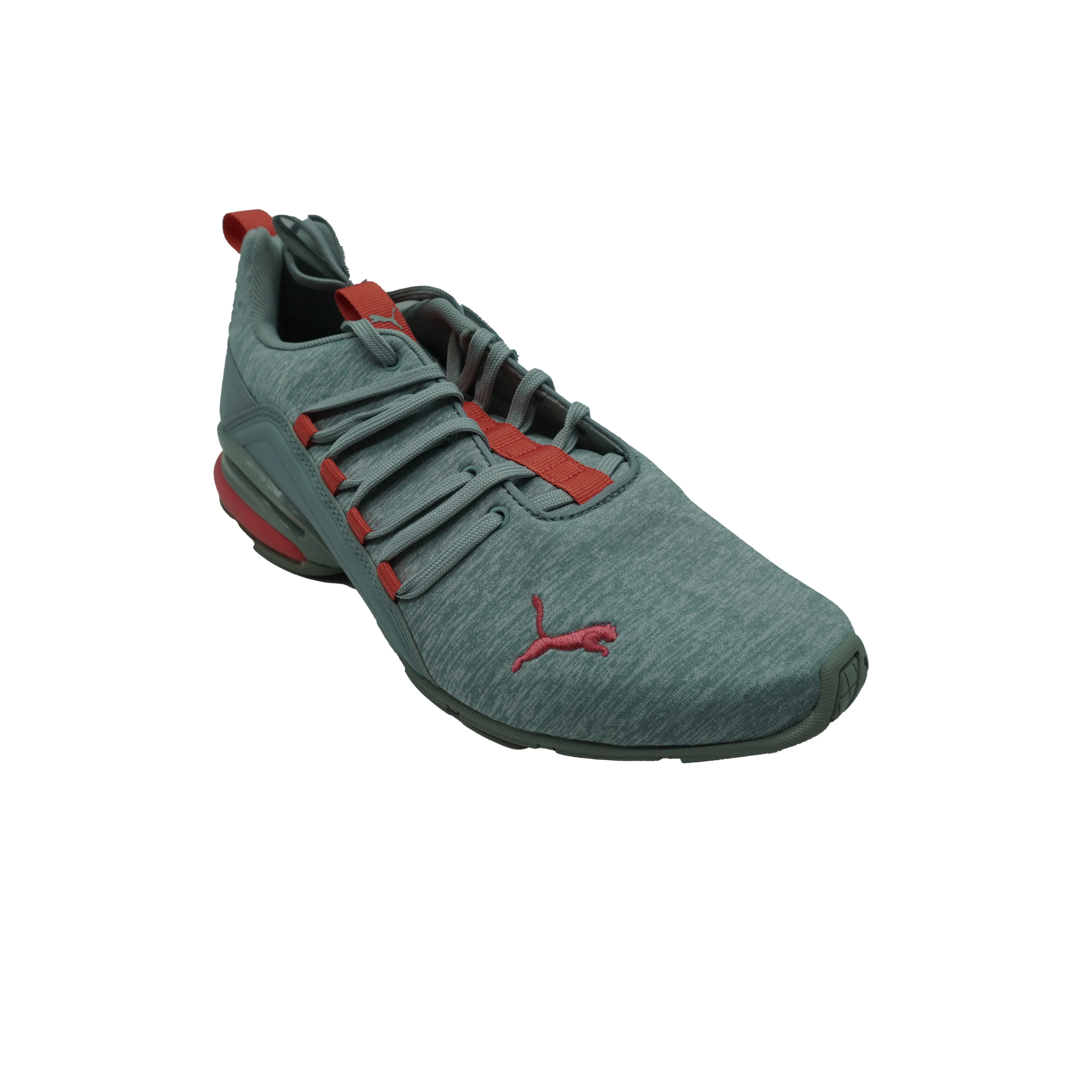 Puma Women's Axelion Heather Running Athletic Shoes Gray Coral Size 8.5