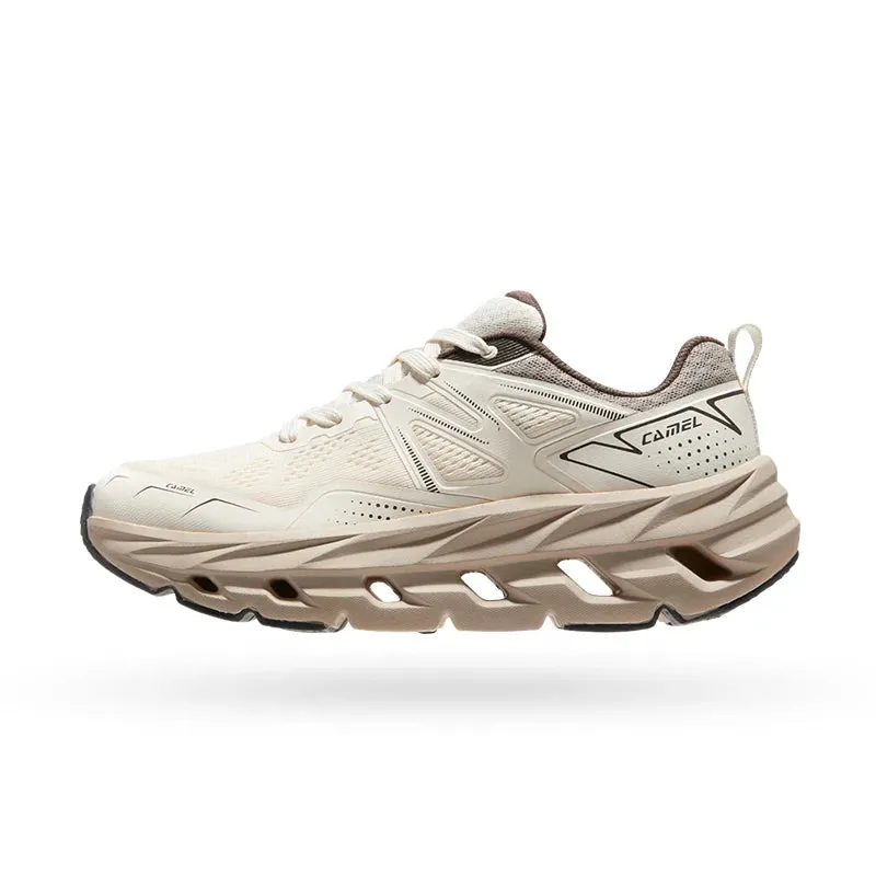 "Golden Camel Cushioned Jogging Shoes"