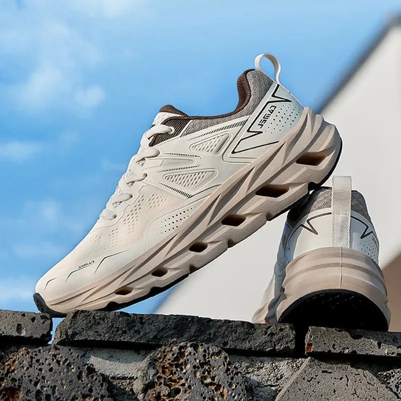"Golden Camel Cushioned Jogging Shoes"