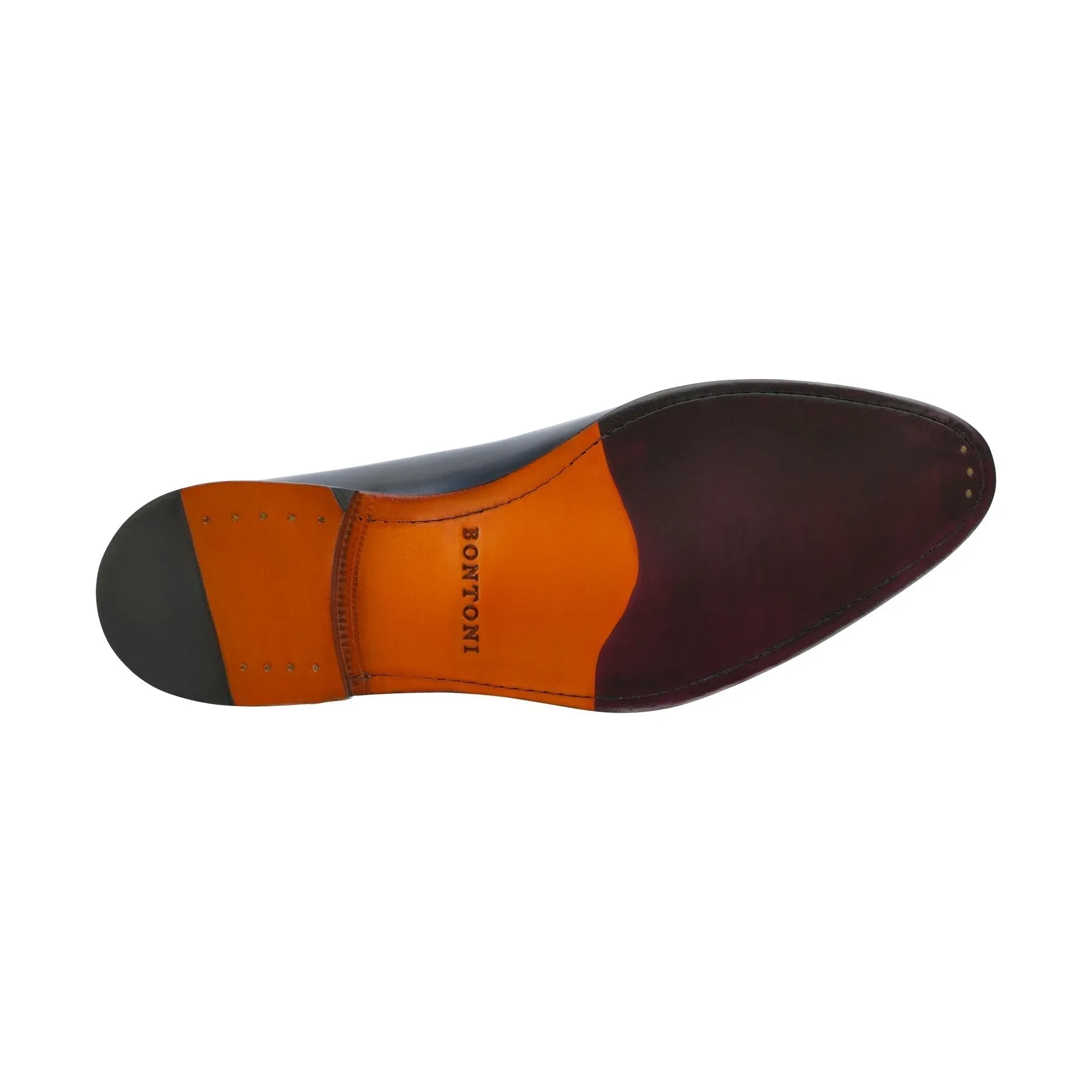 "Sallustio" Wholecut Slip-On Loafer with Reverse Stitched Details