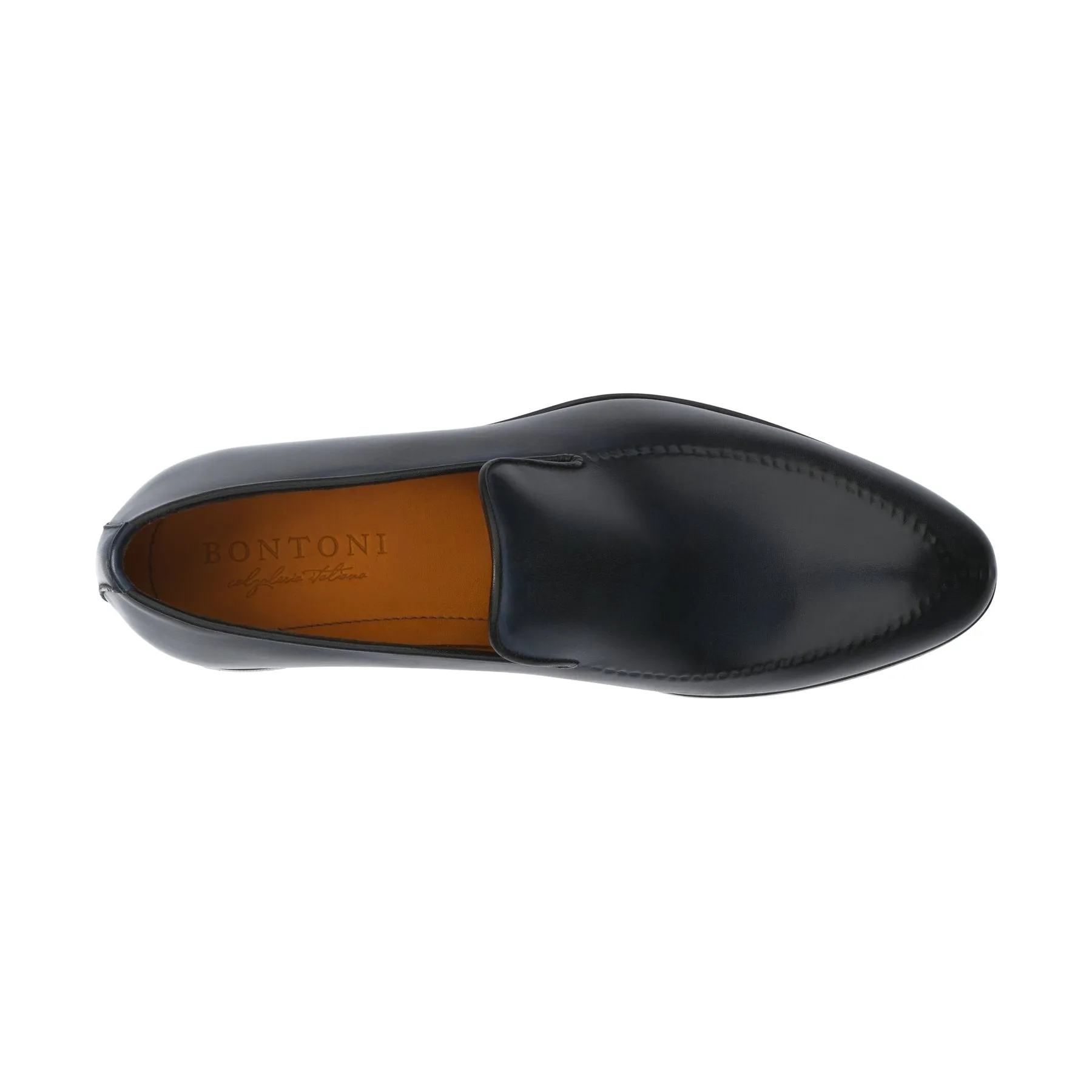 "Sallustio" Wholecut Slip-On Loafer with Reverse Stitched Details