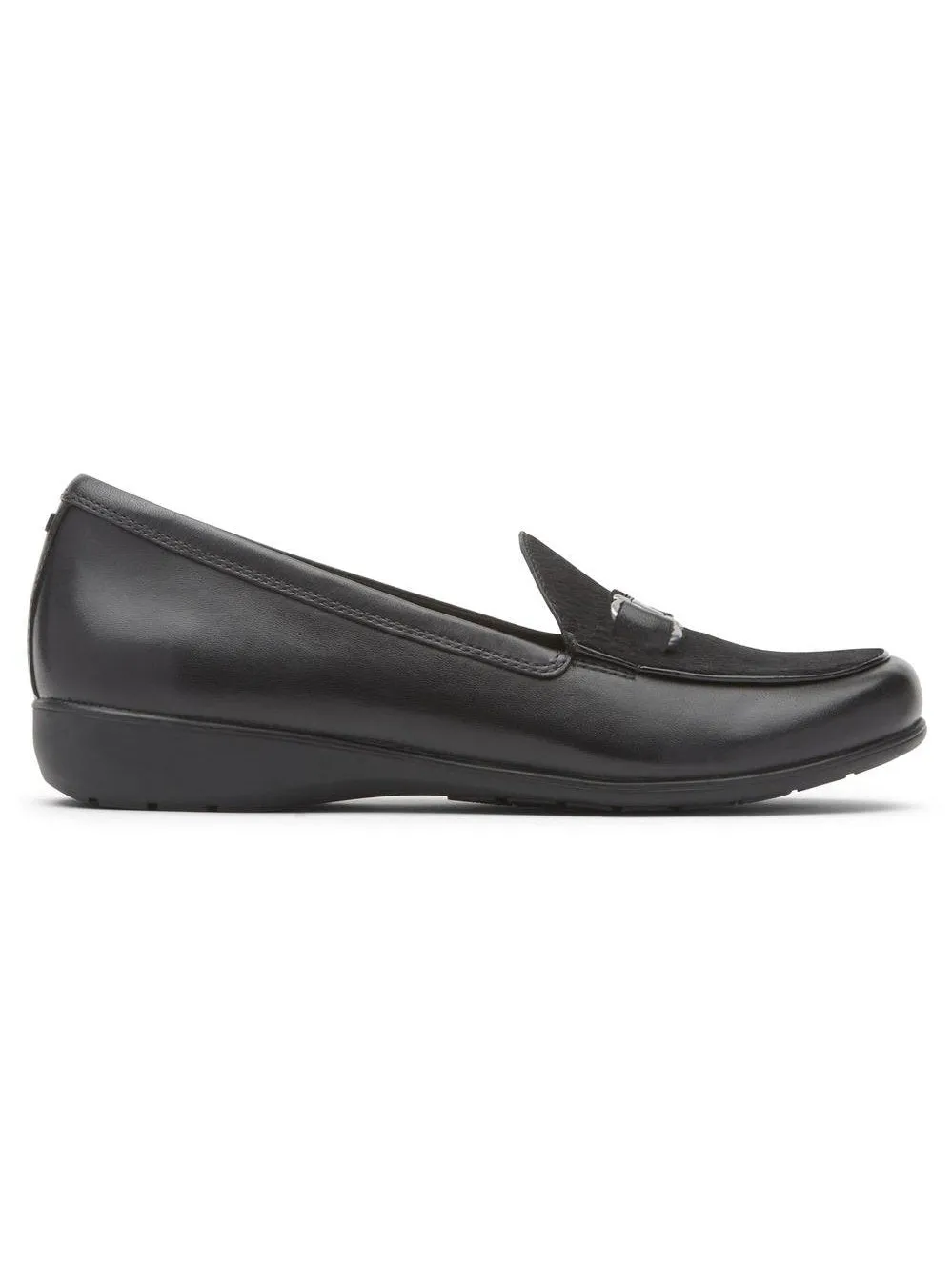 Rockport Aravon Womens Abbey Bit Loafer Black Hair On CI1065