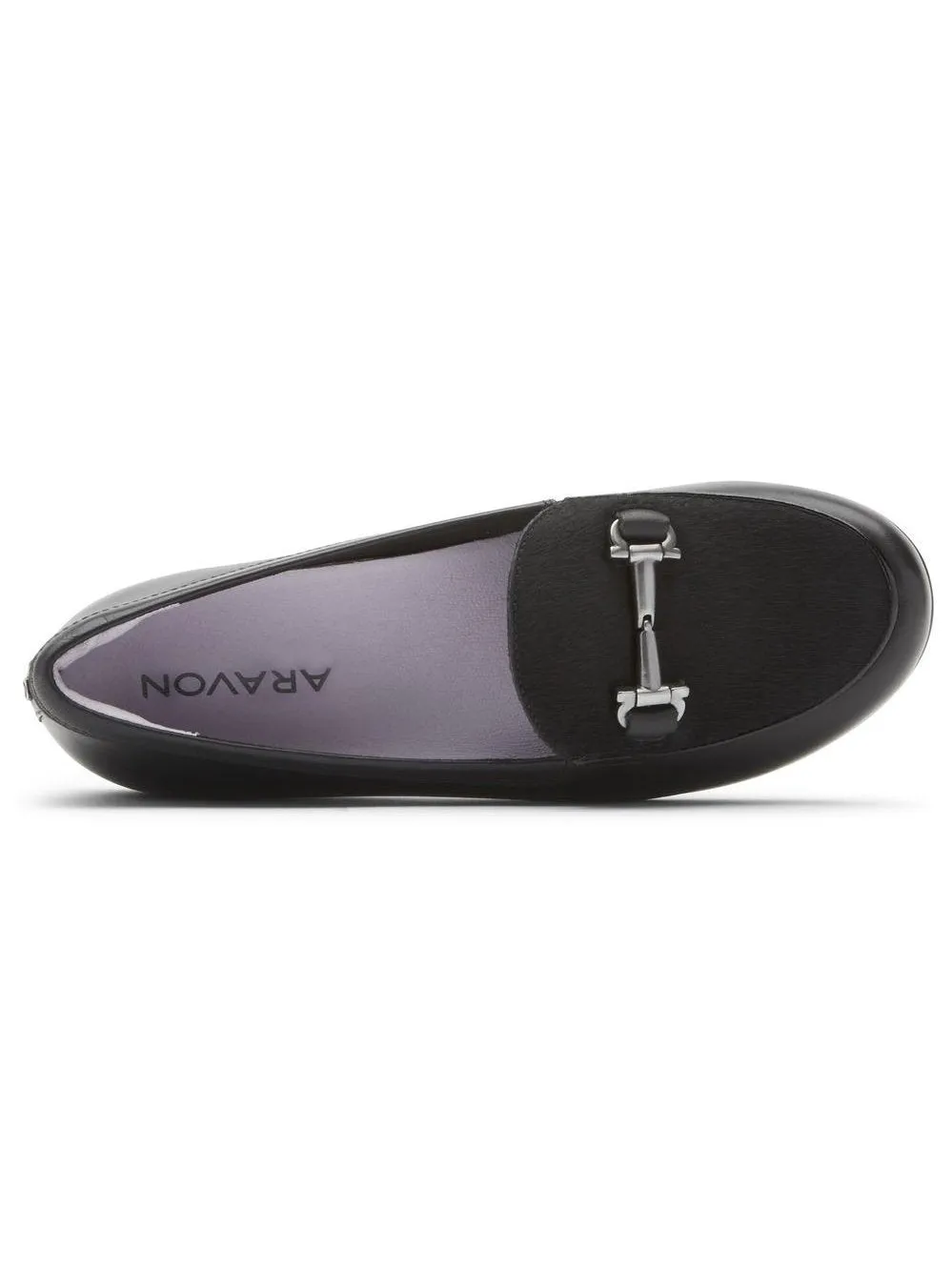 Rockport Aravon Womens Abbey Bit Loafer Black Hair On CI1065