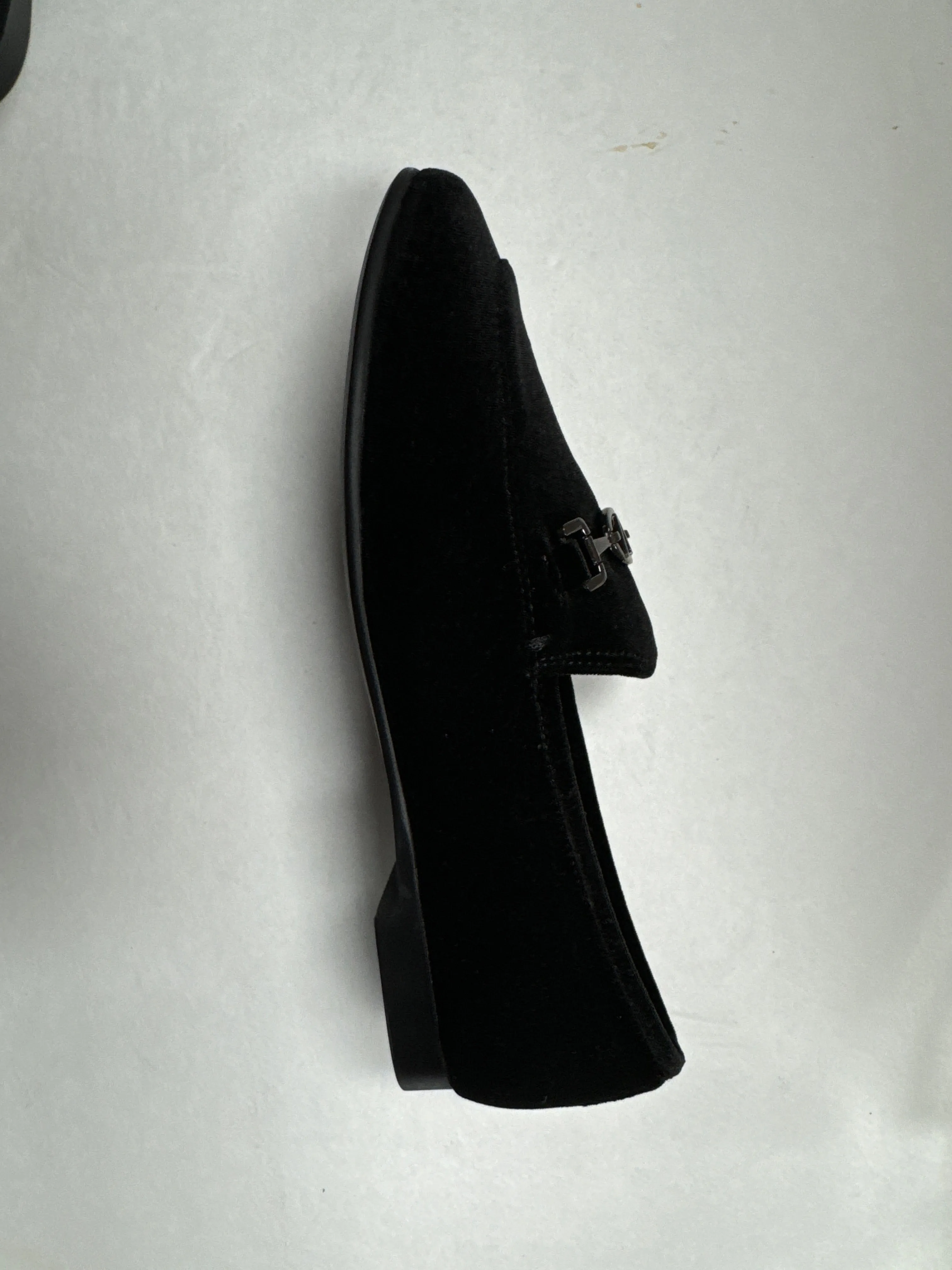 SALE FW24 Venettini Rian11 Plain Velvet Pewter Chain Slip On