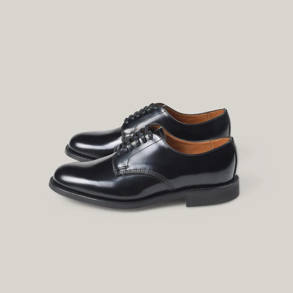 SANDERS FEMALE MILITARY DERBY SHOE - BLACK