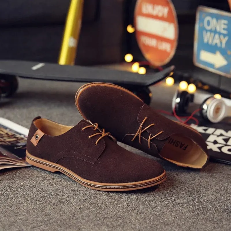 Suede Leather Men's Smart Casual Classic Oxford Shoes