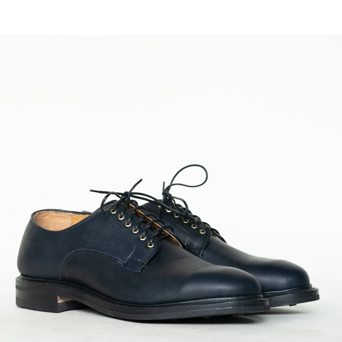 Viberg - Navy Oiled Calf Derby Shoe 2020 Last